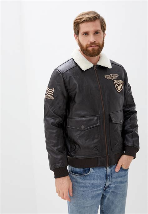 Куртка кожаная Zolla, цвет: коричневый, ZO011EMKLPY2 — купить в ...