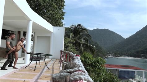 Terrace Action With Latina Babe