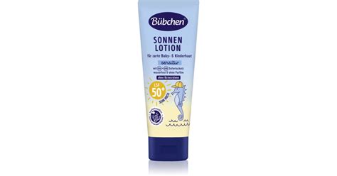 Bübchen Sensitive Sun Lotion SPF 50+ protective sunscreen lotion for ...