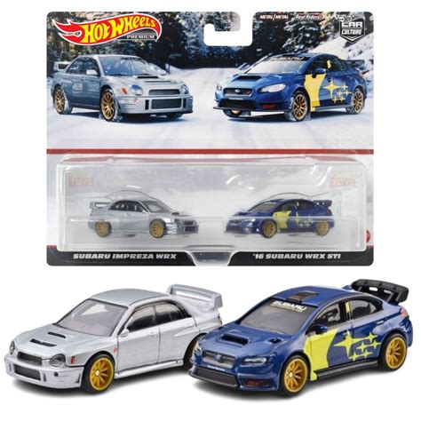 โมเดลรถเหลก HOT WHEELS แพคค รน SUBARU IMPREZA WRX 16 SUBARU WRX STI HOTWHEELS PREMIUM 2