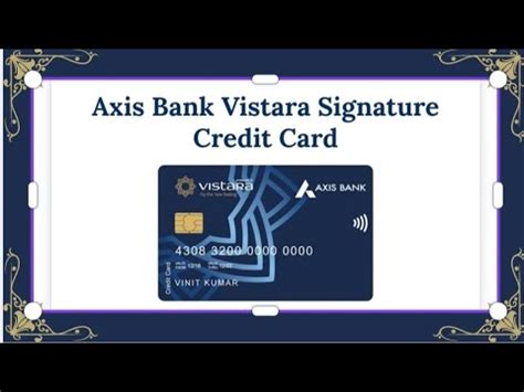 Axis Bank Vistara Signature Credit Card YouTube