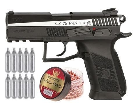 Воздушный пистолет CZ 75 P-07 Duty Blow back Kit BB + CO2 купить в ...