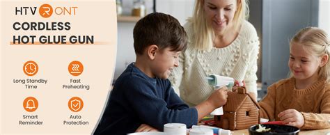 Amazon HTVRONT Cordless Hot Glue Gun Auto Shut Off MAh Battery USB C Rechargeable