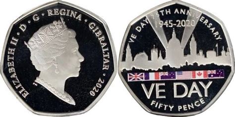 Pence Elizabeth Ii Ve Day Silver Proof Gibraltar Numista