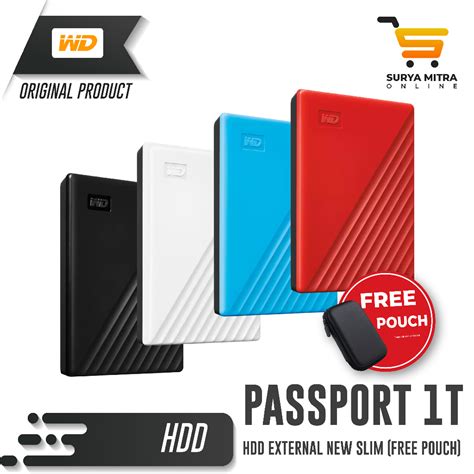 Jual Hardisk Eksternal Wd My Passport 1tb Slim Shopee Indonesia