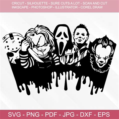 Halloween Horror Movie Svg Bundle Horror Movie Svg Sc