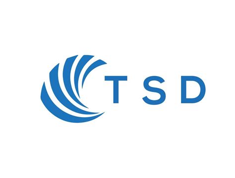 Tsd Letter Logo Design On White Background Tsd Creative Circle Letter