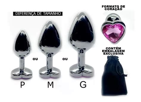 Plug Anal Cora O J Ia A O Inox Polido Luxo Importado P M G Parcelamento Sem Juros
