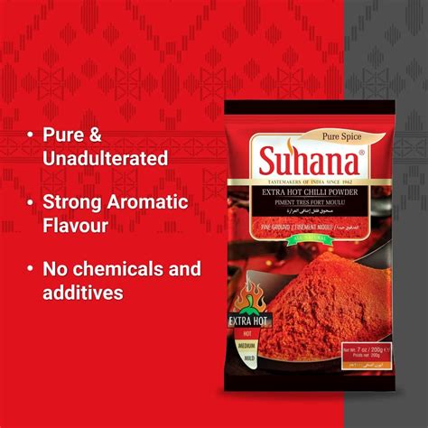Suhana Extra Hot Chilli Powder Curry Favour