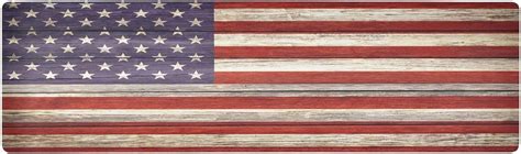 FREEAMG Vintage USA Flag Pot Holders Durability Trivets For Hot Pots And Pans Waterproof Wooden