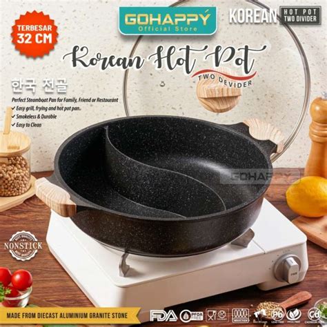 Jual PANCI HOTPOT 2 In 1 Induction With Glass Lid Panci Induksi Hot Pot S Di Seller CobanBaith
