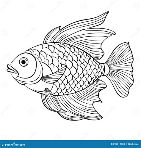 Simple Goldfish Outline