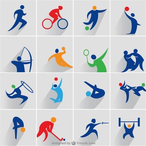 Premium Vector | Sports icons set | Бесплатные иконки, Пиктограмма ...