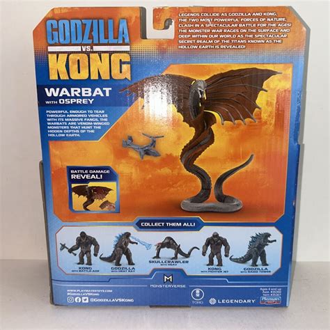 Playmates Toys Monsterverse Godzilla Vs Kong Warbat With Osprey In