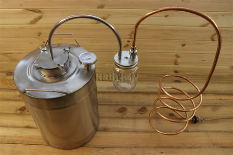 Дистиллятор Медный под НЕпроточную воду с сухопарником из банки ...