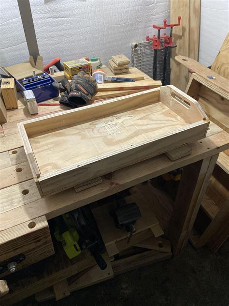 Plywood Tray from 3/4” plywood. : r/woodworking