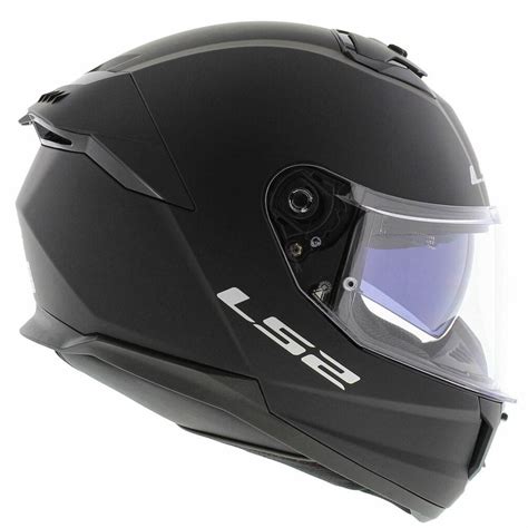 Casco Ls Ff Stream Ii Solid Negro Mate Motomania