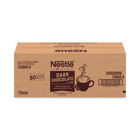 Nestlé Hot Cocoa Mix Dark Chocolate Packets Packets Box Boxes Carton Mark Pack