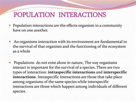 Population Interaction Ppt Ppt