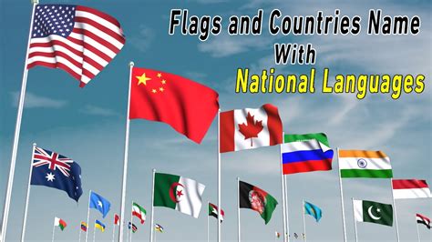 National Languages Of All Country Of The World Flags Of The World