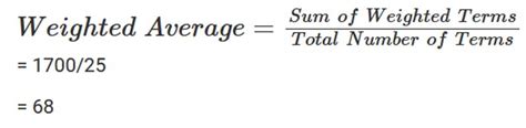 Weighted Average Formula Tutor Ttd