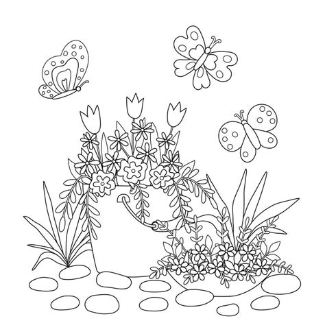 Mariposa Y Flor Kawaii Para Colorear Imprimir E Dibujar Coloringonlycom