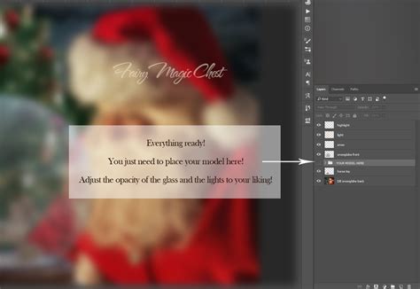 Santa Claus With Snow Globe Digital Background Layered Psd Etsy