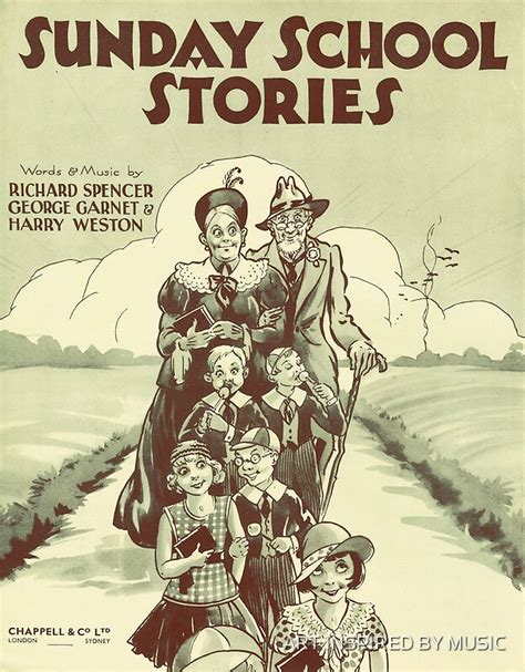 Sunday School Stories Vintage Illustration Posters By Art Inspired