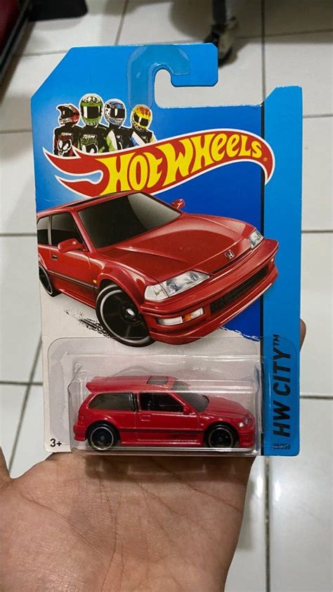 Hot Wheels Honda Civic Ef Red Toys Collectibles Mainan Di Carousell
