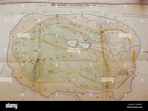 brownsea island  map p stock photo alamy