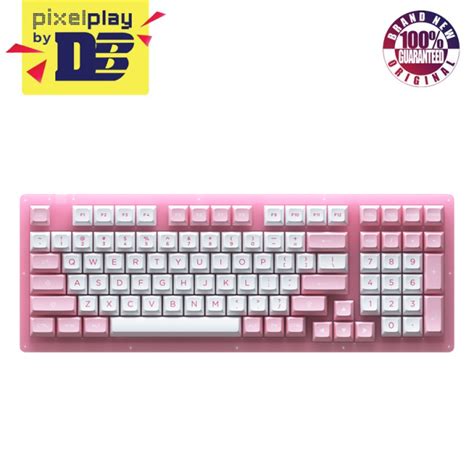 Akko Acr Combo Rgb Hot Swappable Acrylic Mechanical Keyboard Prunus Lannesiana Jelly Pink