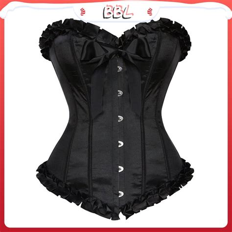 Espartilhos E Corpete De Lingerie Overbust Corset Plus Size Brocade Mulheres Sexy Espartilho