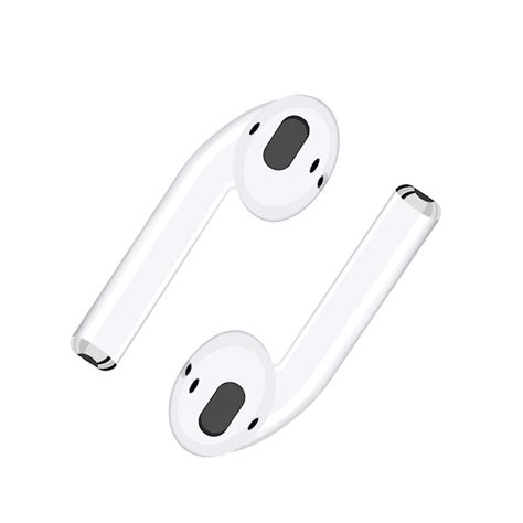Ilustración De Auriculares Inalámbricos Blancos Sobre Un Fondo Blanco