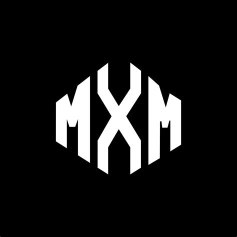 MXM letter logo design with polygon shape. MXM polygon and cube shape ...