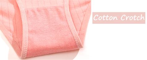 Cotton Underwear For Women Sexy Low Rise Ribbed Hipster Breathable Soft Womens Bikini Panties