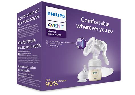 AVENT A0-420 Ръчна помпа за изцеждане шише Natural 125ml+биберон ...