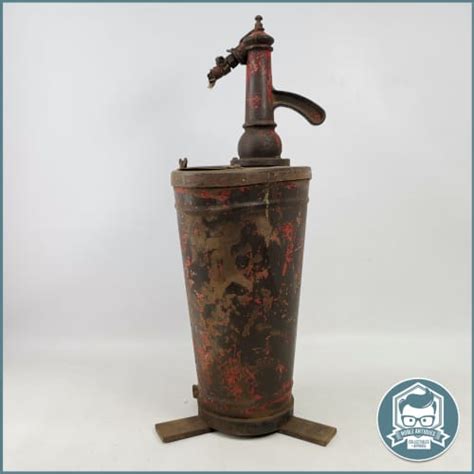 Road Rare Vintage Atlantic Hand Crank Oil Pump 800mm Tall