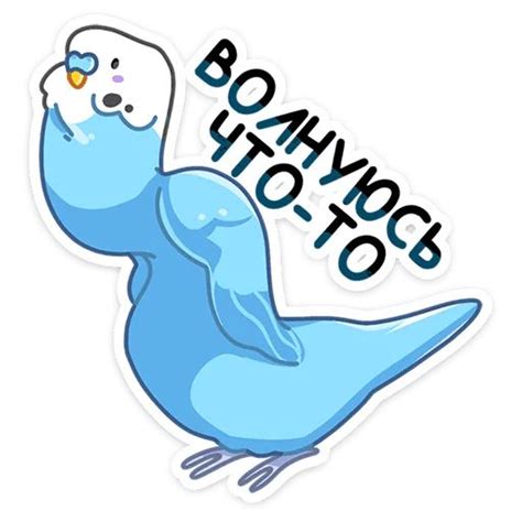 Набор стикеров для Telegram «Попуги»