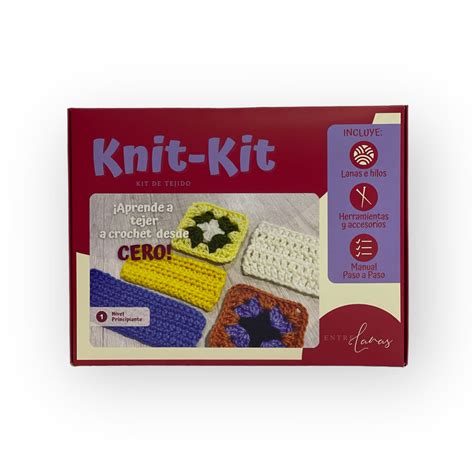 Knit Kit Iniciación Al Crochet Kit De Tejido Entre Lanas Perú
