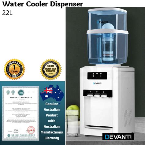 22L Water Cooler Dispenser Hot Cold Filter Purifier Benchtop Countertop MultiTap 9350062228593