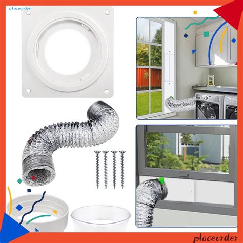 Po Dryer Vent Wall Plate Kit Dry Vent Window Kit Adjustable Window