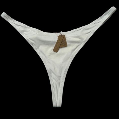 Skims Swim Skims Swim Thong Bikini Bottom Marble Womens X Poshmark