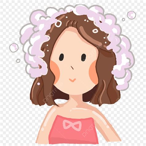 Cartoon Washing Hair