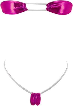 Amazon Sherrylo Teardrop Micro Bikini Mini Thong Bottom Adjustable Triangle Top Swimsuit