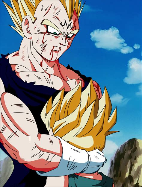 Majin Vegeta Abraza A Trunks By Andresentertainment On Deviantart