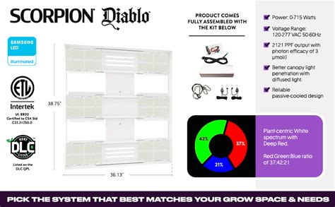 Amazon Horticulture Lighting Group Hlg Scorpion Diablo W V