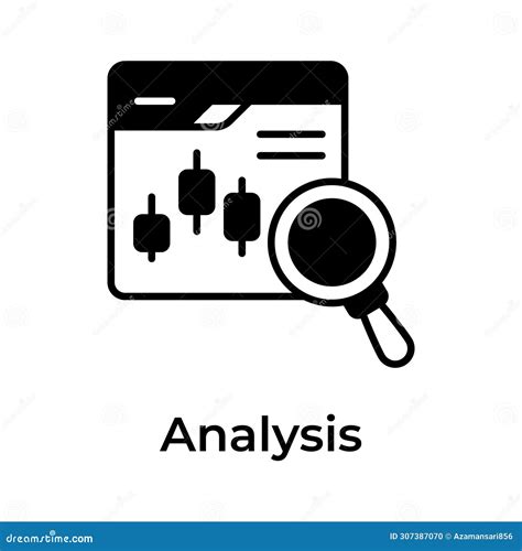 Candlestick Chart Inside Webpage with Magnifier Depicting Concept Icon