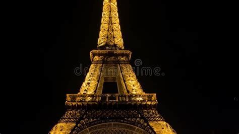 Illuminated Eiffel Tower At Night The Eiffel Tower Stands Aglow