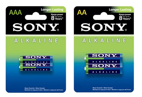 Sony Battery - Sony dry cell AA, AAA, C, D, 9V - CR123A, CR2, CR 1/3N
