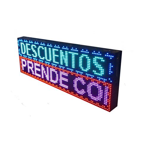 Letrero Led Programable En Rgb Caras Disponible En Varios Tama Os